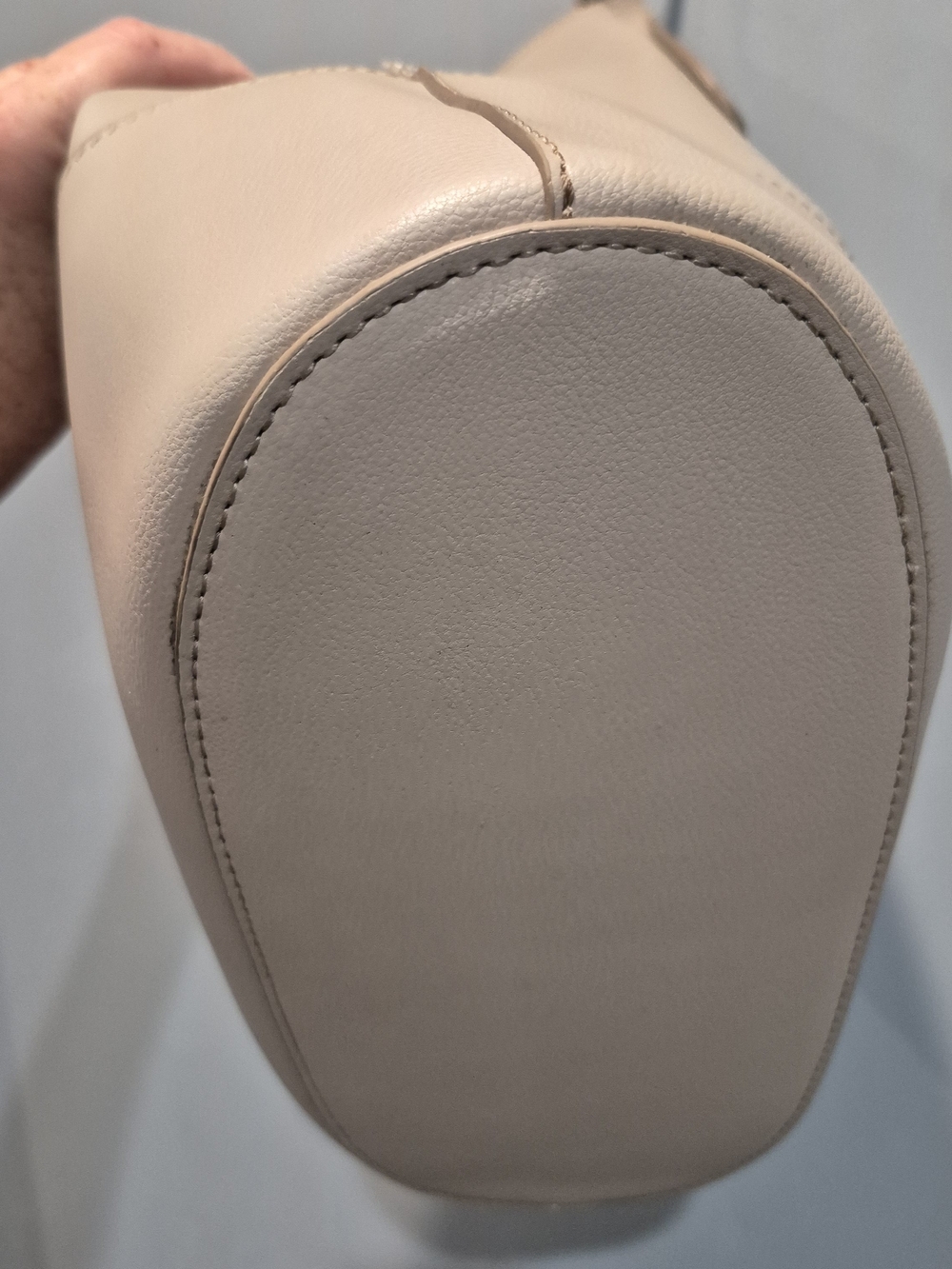 Joe Fresh Blush Beige Structured Faux Leather Tote Bag - Picture 8 of 11